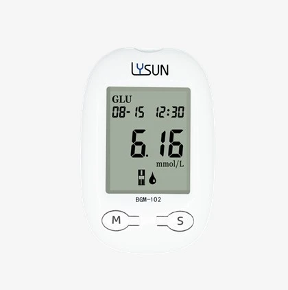 Портативний глюкометр для домашнього тестування Lysun із діабетичними тест-смужками