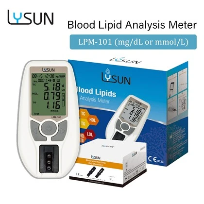 Lysun Fast Test Аналіз ліпідів у крові Вимірювач холестерину Тест на холестерин Домашнє використання