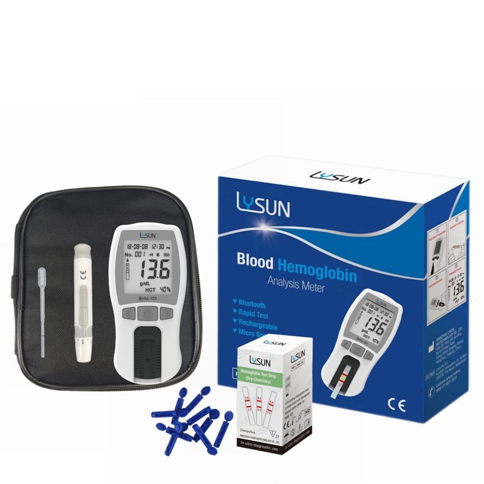 Health & Personal Care Lysun Hemoglobin -лічильник аналізатора HCT смужок \/ комплекти легко використовуючи