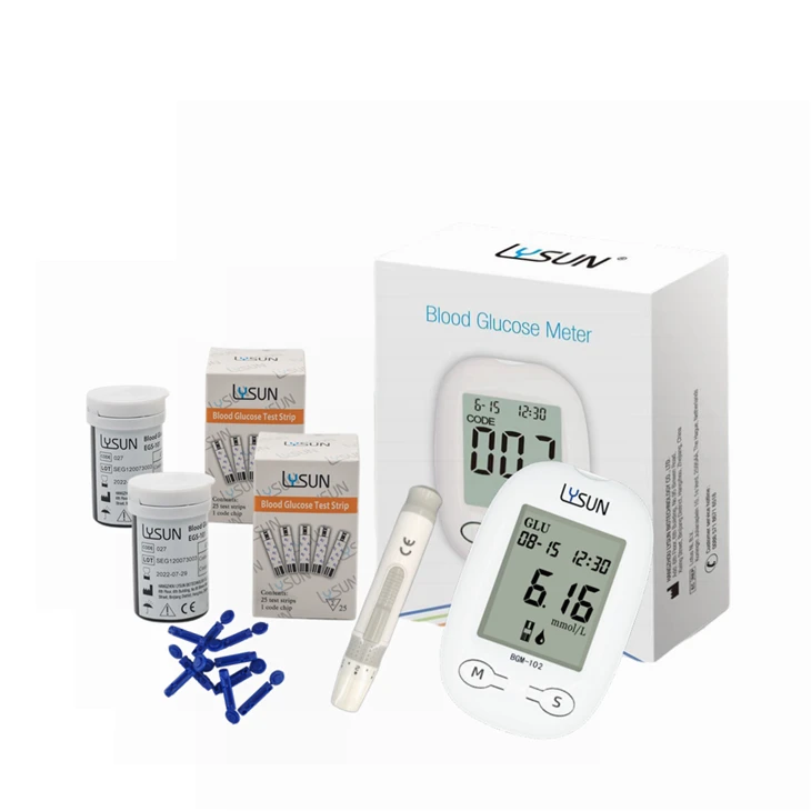 Lysun Measuring System Blood Glucose Cholesterol Meter Glucometer