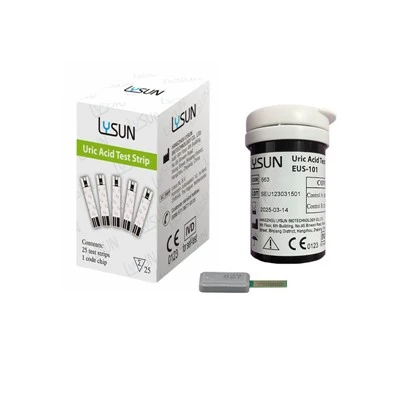 Lysun Poct Analyzer Автоматичне розпізнавання смужок Тест-смужки сечової кислоти для ясен-101